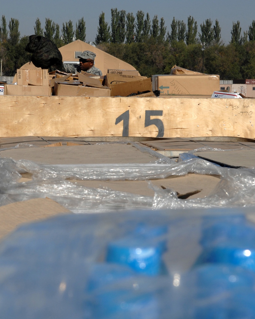Manas Air Base Provides Aid to Earthquake Victims