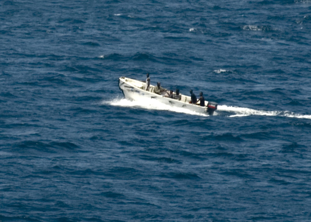 Pirates Transiting From MV Faina to Shore