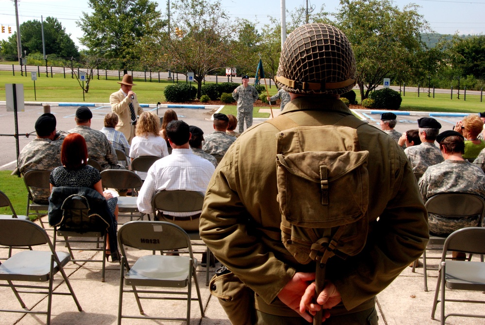 Uncasing of the 20th Military History Team Colors