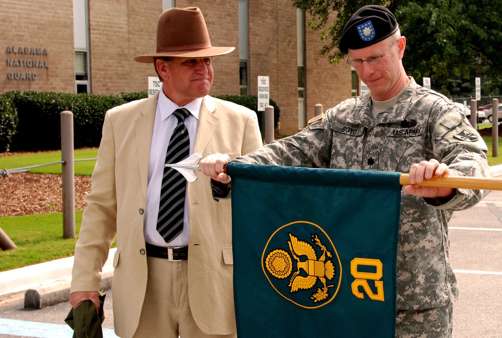 Uncasing of the 20th Military History Team Colors