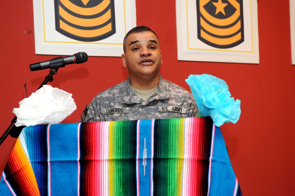 Soldiers celebrate Hispanic heritage in Qatar