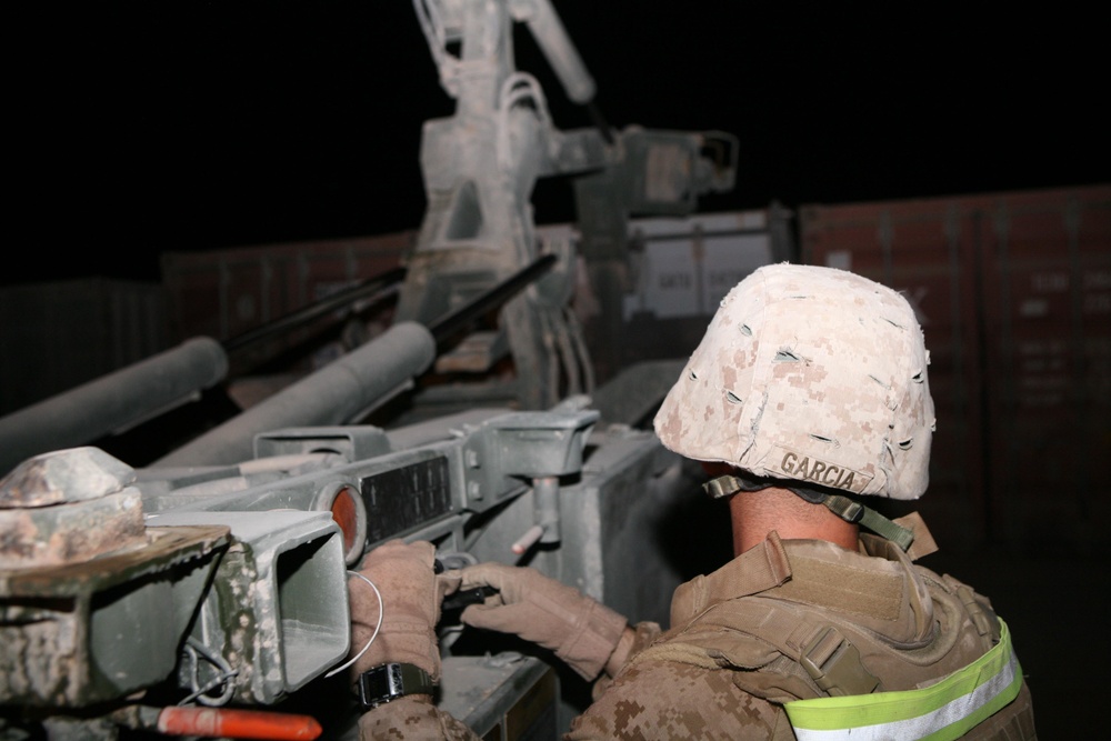 Combat Logistics Battalion delivers supplies to combat outposts