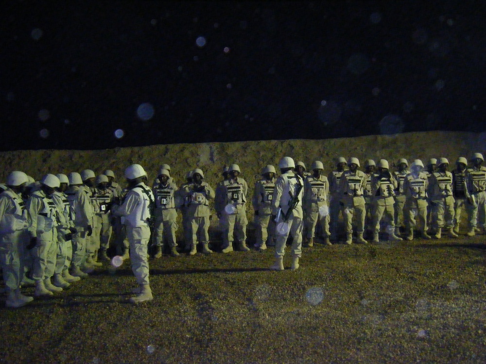 1038th Horizontal Construction Company Soldiers, Now Troop the Trainer