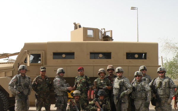 Iraq Badger vehicle tackles route clearance