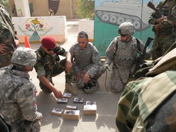 Iraq Badger vehicle tackles route clearance