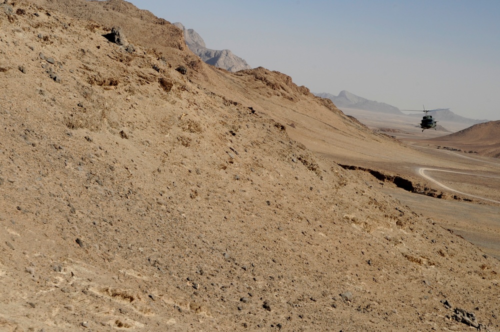 NATO - International Security Assistance Force-Italian AB-212 Over Western Afghanistan