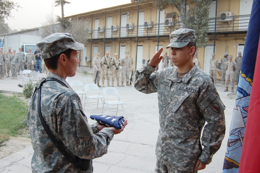 Service members honor US Navy birthday in Afghanistan