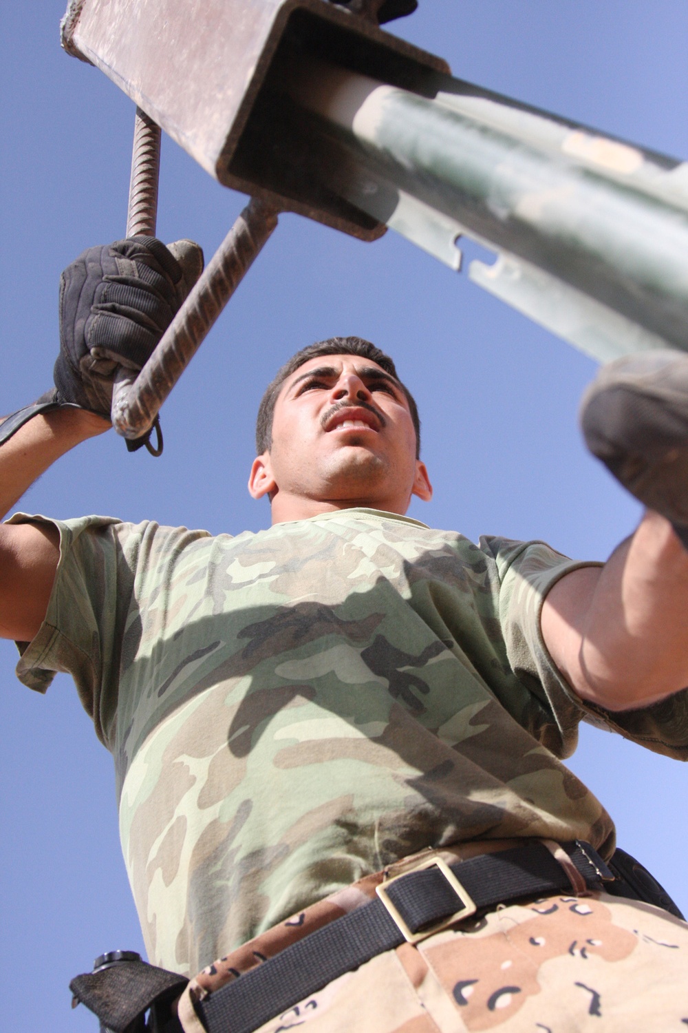U.S. and Iraqi Soldiers Protect Locals