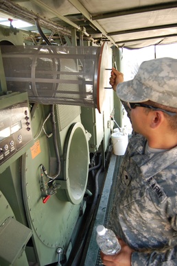 Laundry specialists bring cheer to war fighters