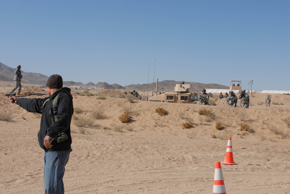 Lancers Train on Entry Control Point Operations