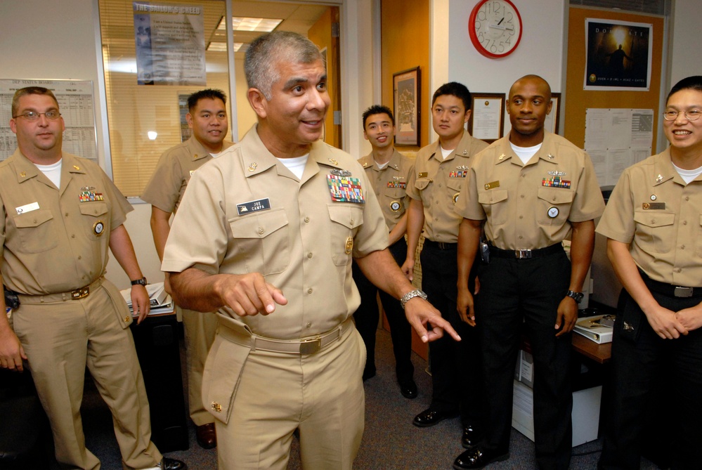 Top Navy Enlisted Visits Navy Recruiting Station