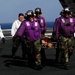 flight deck drills aboard USS John C. Stennis