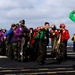 flight deck drills aboard USS John C. Stennis