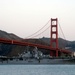 USS Bonhomme Richard passes Golden Gate Bridge, Alcatraz State Park before San Francisco Fleet Week