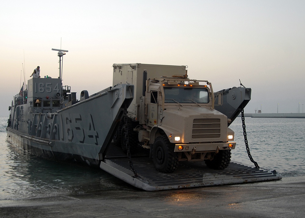 Amphibious operations aboard dock landing ship USS Carter Hall