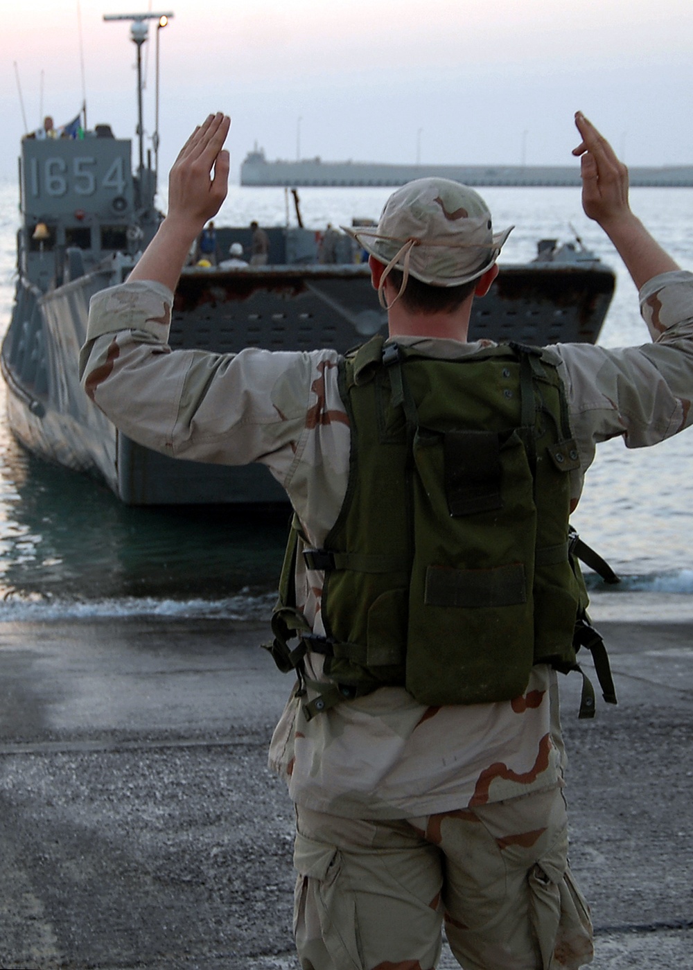 Amphibious operations aboard dock landing ship USS Carter Hall