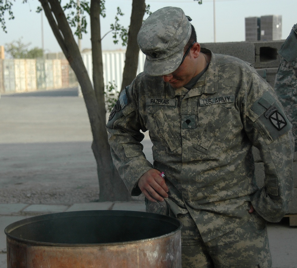 4th Brigade Combat Team, 10th Mountain Division Soldiers actively engaged at Forward Operating Base Loyalty