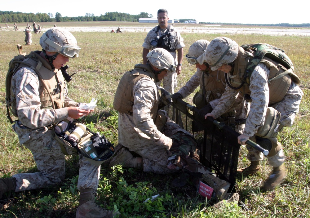 CLB-22, BLT 3/2 and VMM-263 Train Together to Save Lives