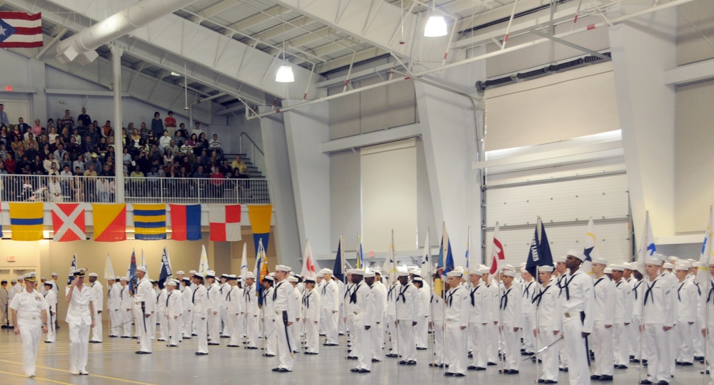 British Royal Navy Commodore Tours Recruit Training Command