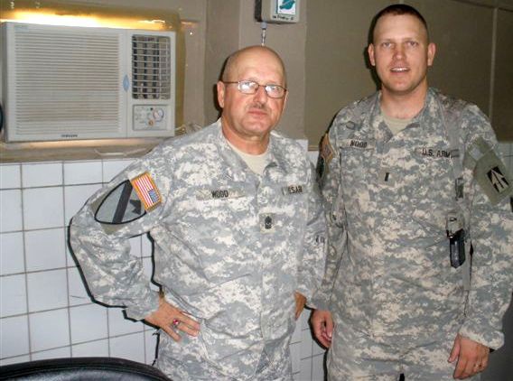 Sergeant major volunteers to deploy to go with son to Iraq