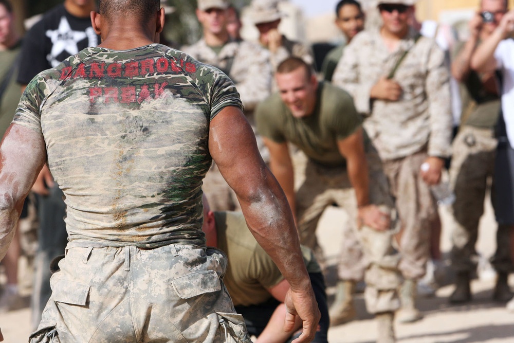 American Gladiators bring fight to Marines