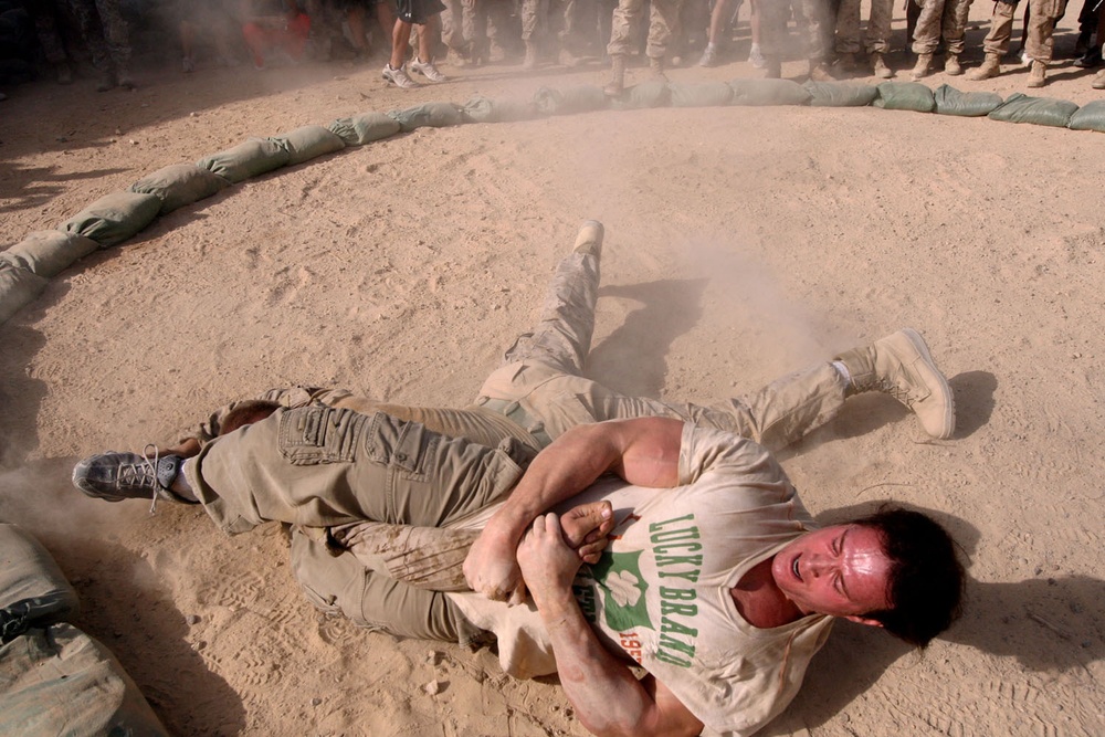 American Gladiators bring fight to Marines