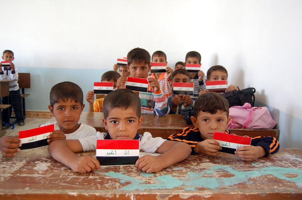 Wolfhounds, government of Iraq work to rebuild education