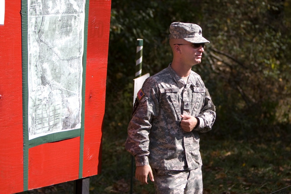 Soldiers teach students basic Army skills