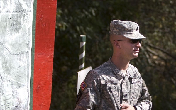 Soldiers teach students basic Army skills