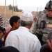 Wolfhounds take care of children