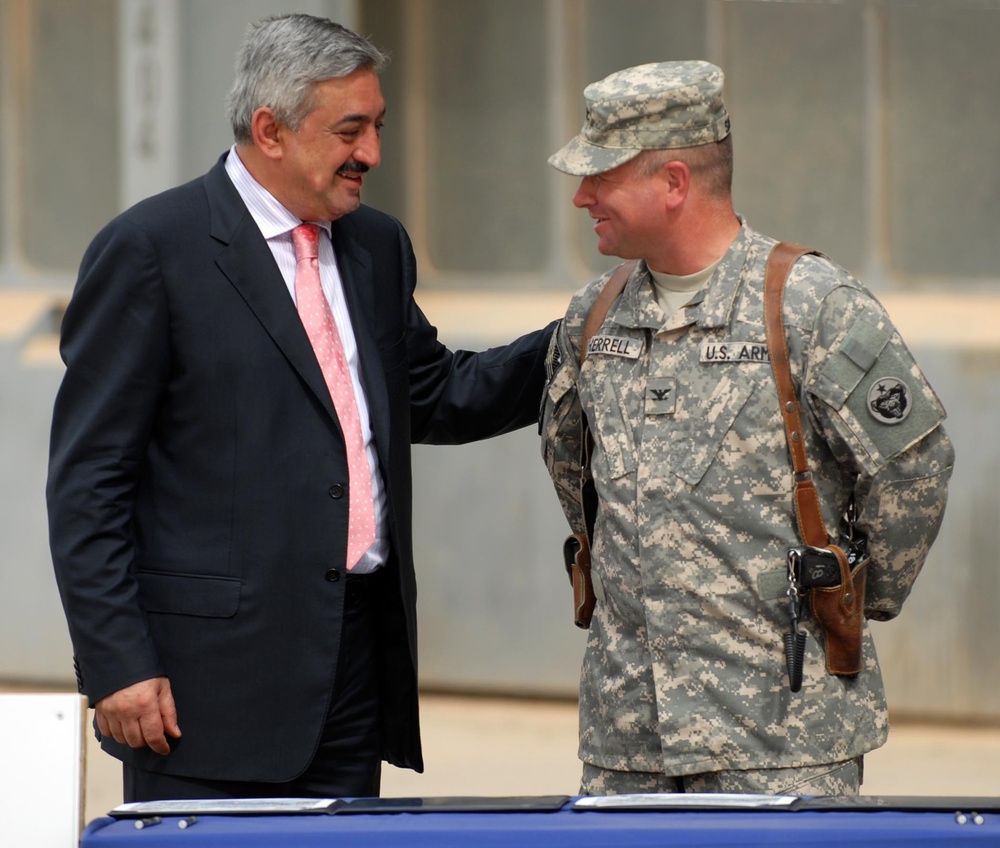 Task Force 49 Hands Over Baghdad International Airport Hangar to Iraq Government