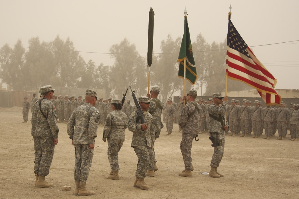 312th Military Police Battalion hands over reins to 508th Military Police Battalion after a job 'well done'