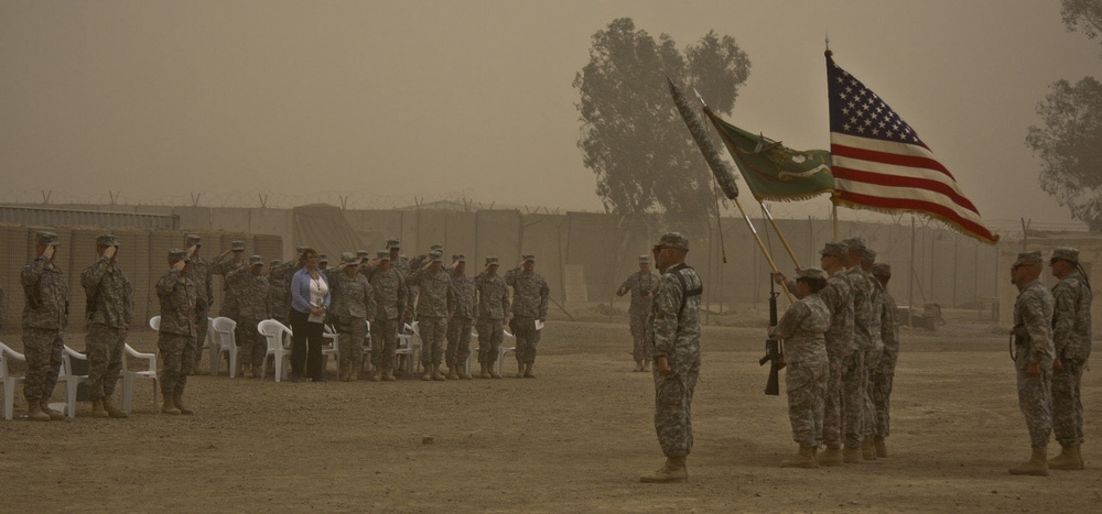 Multi-National Division - Baghdad Military Police Battalion relinquishes authority after a job well done