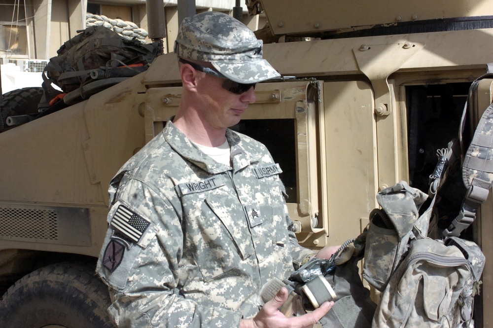 3rd Squadron, 89th Cavalry Regiment Soldiers prep for mission