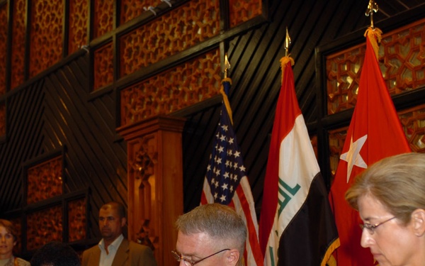 Multi-National Division – Baghdad, Government Of Iraq leaders agree on guidelines for Iraqi reconstruction