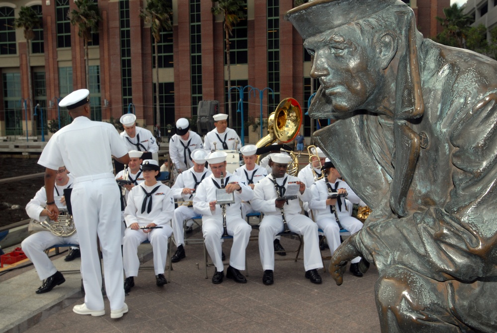 Jacksonville Navy Memorial rededication ceremony