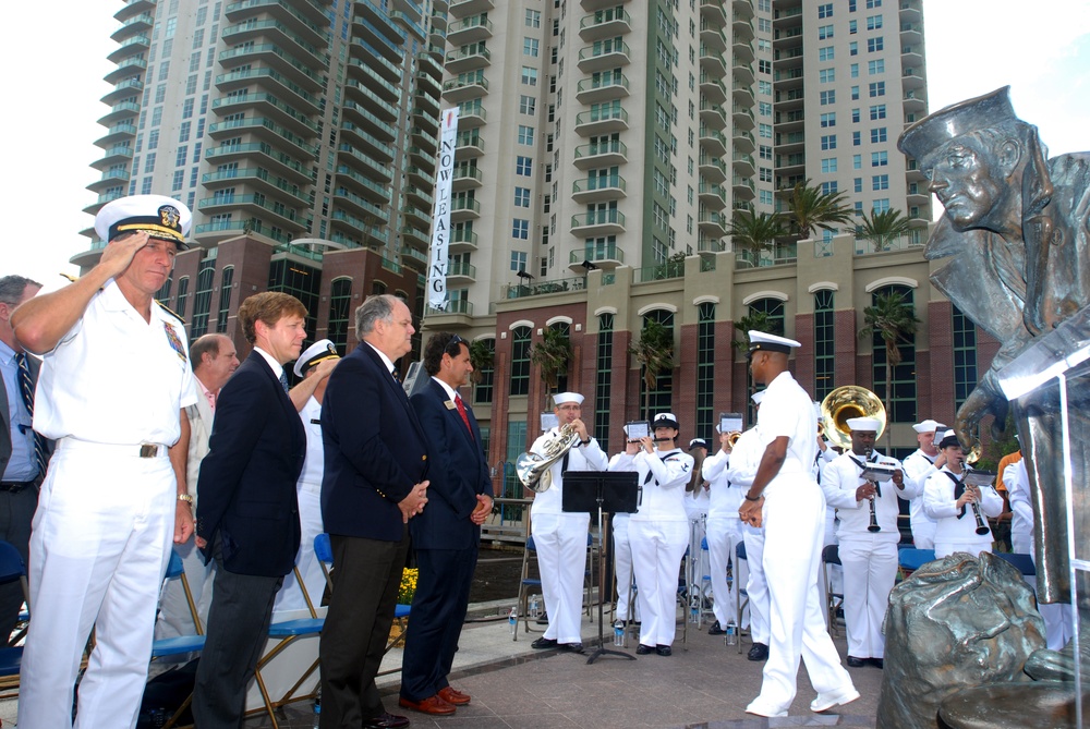 Jacksonville Navy Memorial rededication ceremony