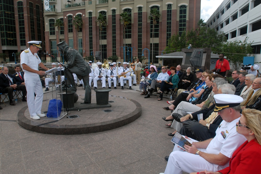 Jacksonville Navy Memorial rededication ceremony