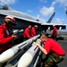 Loading missiles aboard the USS Theodore Roosevelt