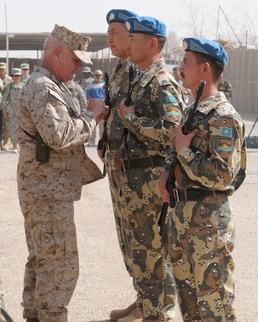 Kazakhstan looks back during EOM ceremony