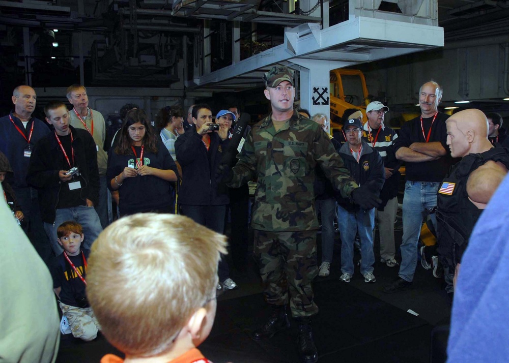 force protection demonstration aboard Tigers Cruise