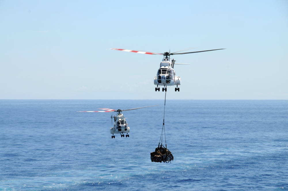 A closer look at replenishment for the USS Essex