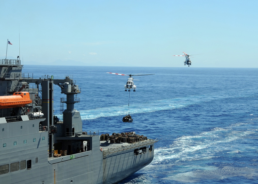 A closer look at replenishment for the USS Essex