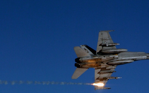 Deploying flares over Afghanistan