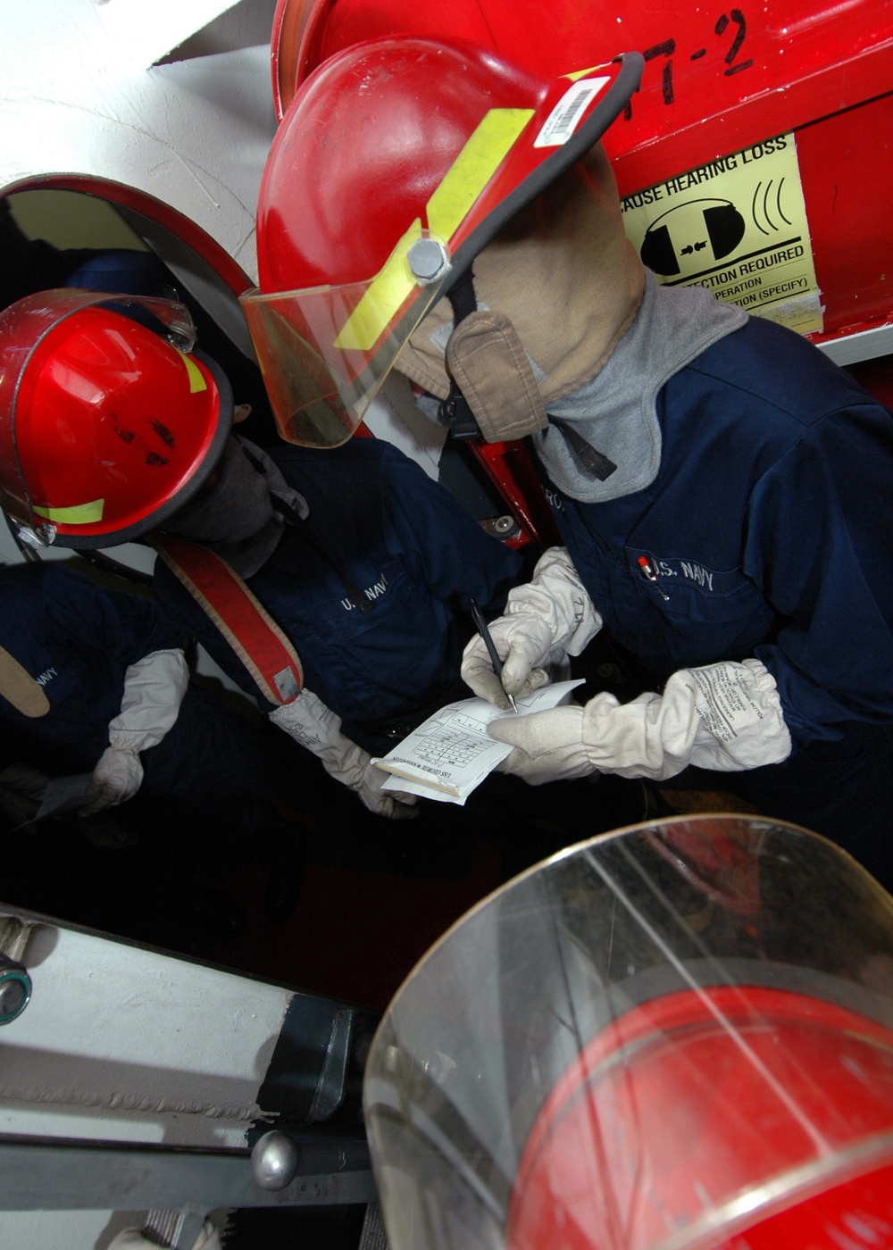 General Quarters drill aboard USS George Washington