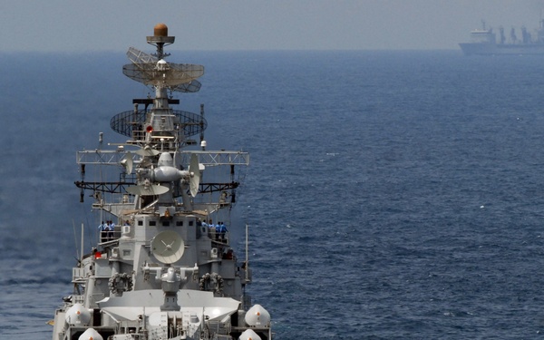 Ship action in the Indian Ocean