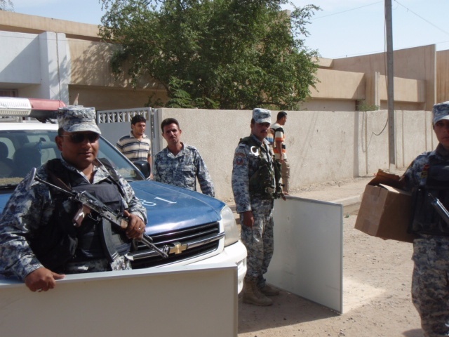 Iraqi national police give Sha'ab schools clean slate