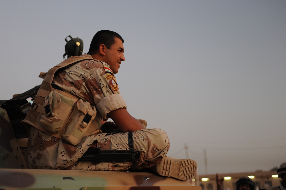 Joint patrol Iraqi army and U.S Army in Abu Ghraib Iraq