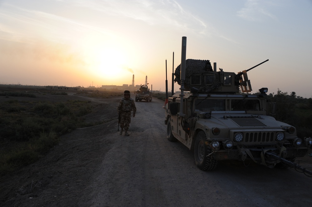 Romanian 341st Infantry Battalion Patrol Nasariyah