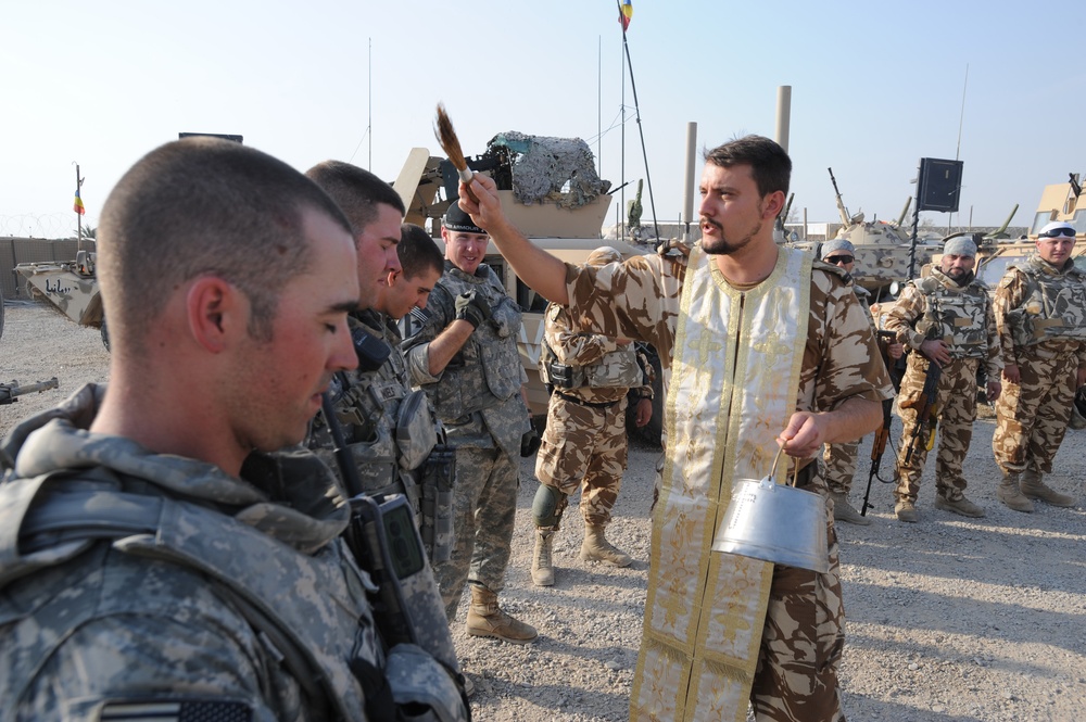 Romanian 341st Infantry Battalion Patrol Nasariyah